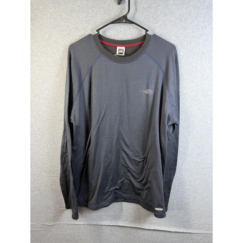 The North Face Shirt Mens Large Gray VaporWick Long Sleeve Performance Top